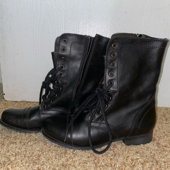 STEVE MADDEN Troopa Boots in Black - Picture 3 of 4